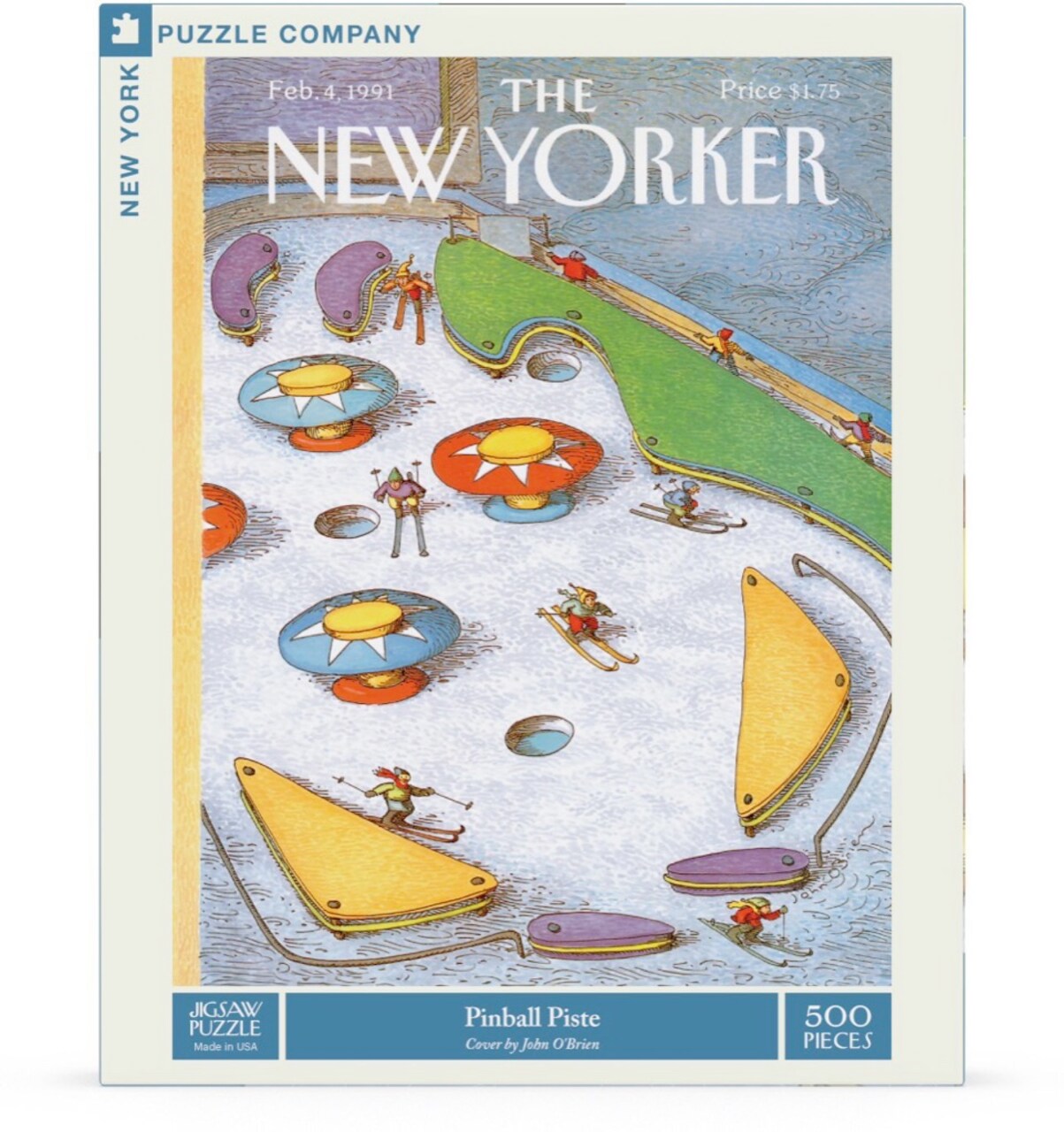 New York Puzzle Company Pinball Piste 500 Piece Piece Jigsaw Puzzle